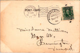 IL, WAUKEGAN - The Beach as if rolling off card - Cyanotype postcard - w03106
