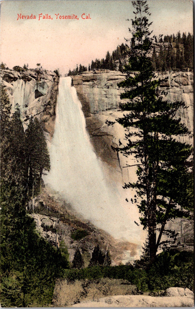 CA, YOSEMITE - Nevada Falls closeup - M Rieder No 6689 (original SOLD) w03155