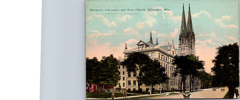 WI, MILWAUKEE - Marquette Univ, Gesu Church - @1921 postcard - W03271