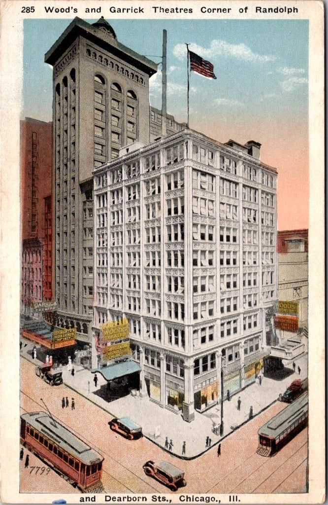 IL, CHICAGO - Woods and Garrick Theatres (original SOLD) w03284