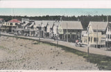 ME, YORK - Long Beach - houses, shoreline closeup - bifold postcard - W03578
