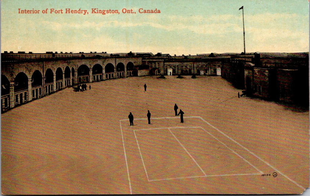 Canada - KINGSTON, ON - Fort Hendry interior, sport markings postcard - w03907