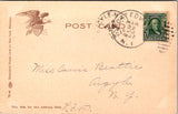 Ship Postcard - MONTEREY, USS in Typhoon postcard - w04254