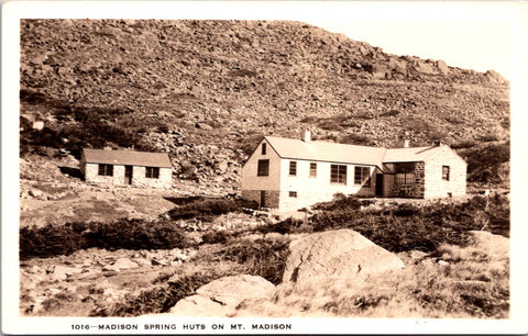 NH, MT MADISON - Madison Spring Huts closeup - Shorey RPPC - w04257