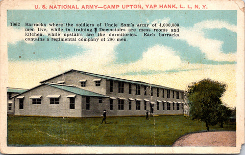 NY, YAP HANK - Camp Upton, US National Army postcard - W04787