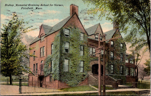 MA, PITTSFIELD - Bishop Memorial Training School for Nurses - 1911 postcard - w0