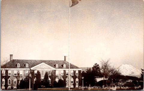 WA, FORT LEWIS - Headquarters  - 1950 RPPC - WK0007