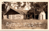 WY, FORT BRIDGER - Officers Log Quarters built 1858 - RPPC - WK0023
