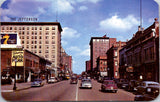 IL, PEORIA - Hotel Jefferson, Segrams 7 Billboard etc postcard - wk0170