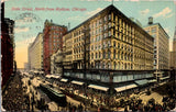 IL, CHICAGO - State St, North from Madison - @1911 postcard - wk0172