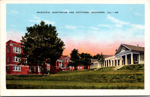 IL, ROCKFORD - Municipal Sanitarium, cottages postcard - WK0173