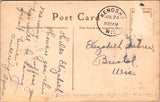WI, Kenosha - Post Office, PO with people in doorway postcard - wk0184
