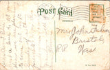 IL, ZION CITY - Shiloh Park, tent, building, paths- 1921 postcard - WK0187