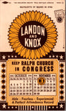 IL, SKOKIE - Ralph Church in Congress Advertisement (original SOLD) wk0239