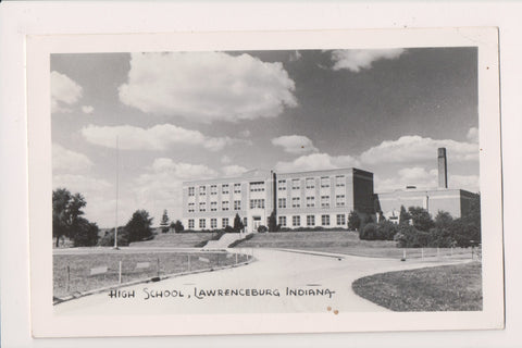 IN, LAWRENCEBURG - High School - 1953 RPPC postcard - wk0260