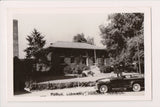 IN, AURORA - Public Library, work truck, canon RPPC postcard - wk0262