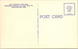 WY, YELLOWSTONE - Shoshone Canyon Highway, Dam, Yellowstone Park postcard - WK0269