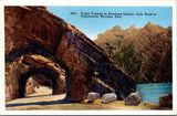 WY, YELLOWSTONE - Shoshone Canyon Triple Tunnels, Yellowstone Park postcard - WK0272