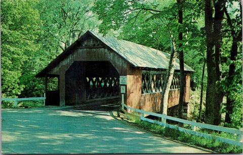 VT, BRATTLEBORO - Covered Bridge, Creamery Bridge postcard - WK0326
