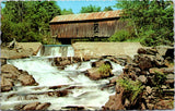 VT, THETFORD CENTER - Covered Bridge postcard - wK0343