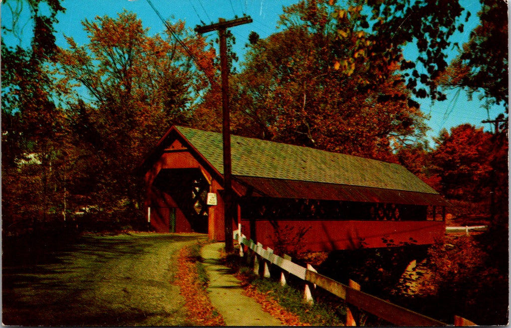 VT, BRATTLEBORO - Covered Bridge, Creamery bridge postcard - WK0345