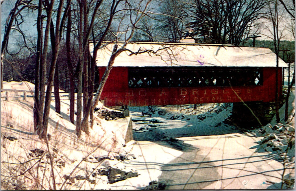 VT, BRATTLEBORO - Covered Bridge, Creamery bridge postcard - WK0346