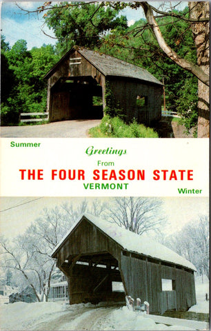 VT, WARREN - Covered Bridge postcard - wK0352