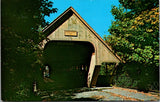 VT, WOODSTOCK - Covered Bridge postcard - wK0353