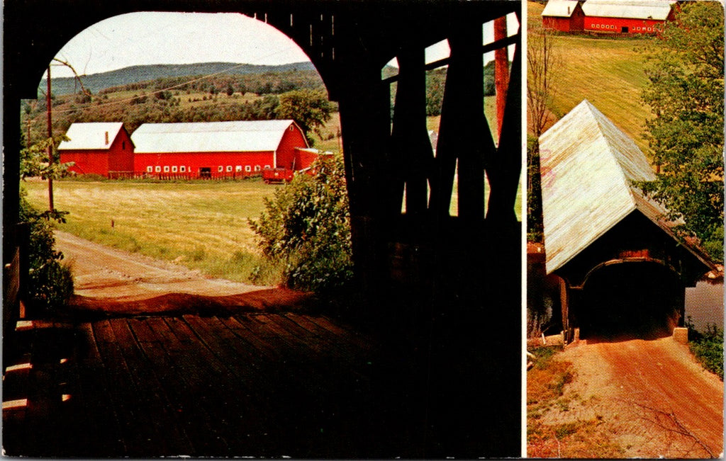 VT, COVENTRY - Covered Bridge postcard - wK0335