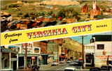 NV, VIRGINIA CITY - Greetings from -  postcard - wk0361