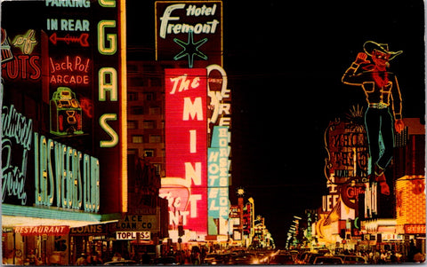 NV, LAS VEGAS - Fremont St, Jack Pot Arcade, Hotel Fremont postcard - wk0366