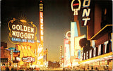 NV, LAS VEGAS - Fremont St with signs postcard - wk0376