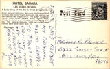 NV, LAS VEGAS - Hotel Sahara Gaming Guide on BLACKJACK postcard - wk0379