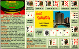 NV, LAS VEGAS - Hotel Sahara Gaming Guide on BLACKJACK postcard - wk0379