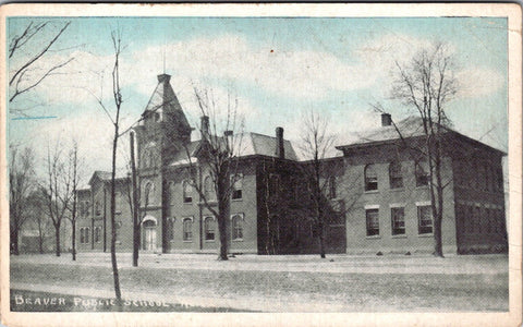 IN, Beaver? - Beaver Public School (was with other Indiana cards) - C08453