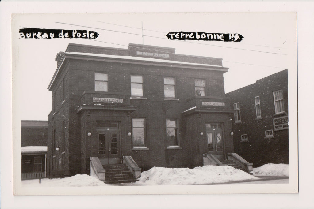 Canada - TERREBONNE, QC - Bureau de Poste or Post Office RPPC - F11010