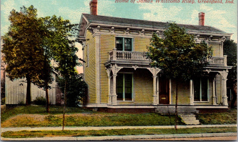 IN, Greenfield - James Whitcomb Riley residence postcard - G03160