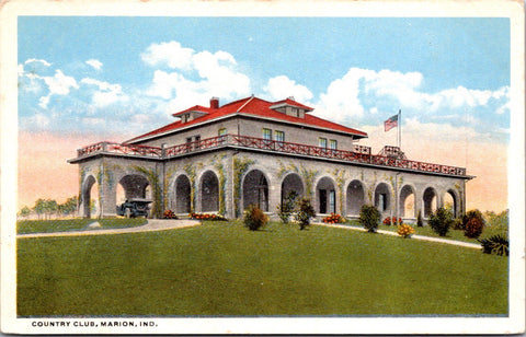 IN, Marion - Country Club - Harry H Hamm postcard - G03174