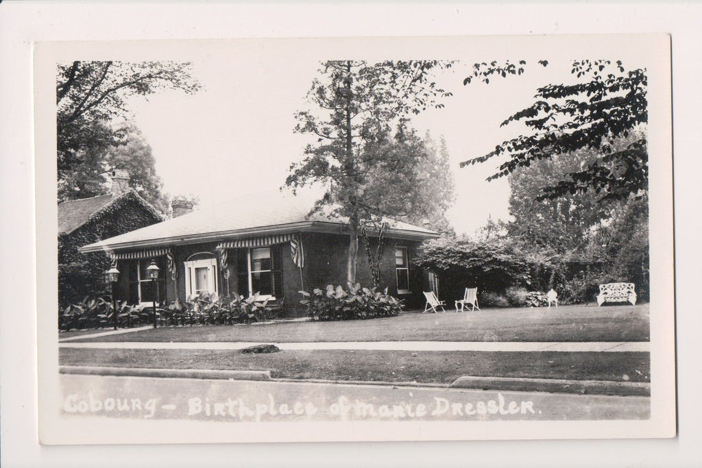 Canada - COBOURG, ON - birthplace of Marie Dressler RPPC - R00652
