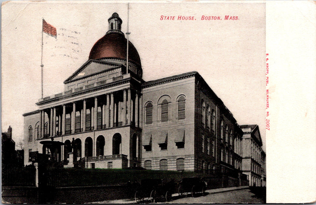 MA, BOSTON - State House, Johnson System Temperature Regulation ad - w00853