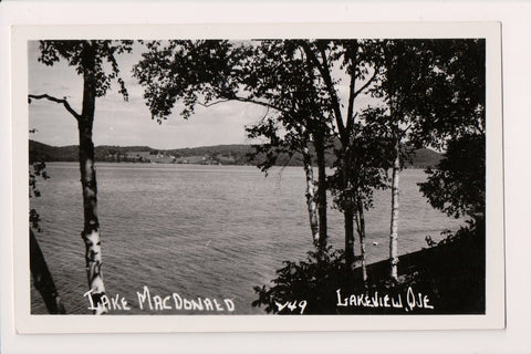 Canada - LAKEVIEW, QUE - Lake MacDonald - B J Bougue RPPC - w03912