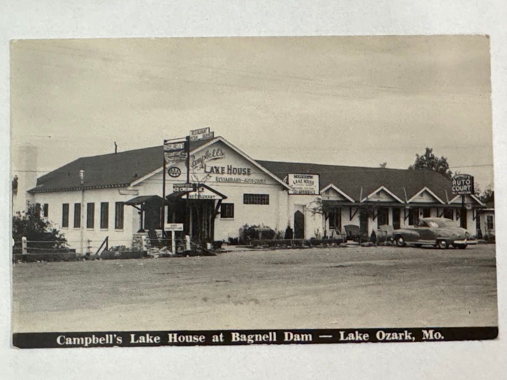MO, LAKE OZARK - Campbells Lake House at Bagnell Dam - Frank E Grees RPPC - wk00