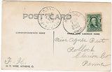 OH, NEWPORT - aerial of flooded town Mar 16, 1907 - H T Wise RPPC - R00336