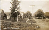 OH, MARENGO - Noble Street, RR Crossing warning - Short RPPC postcard - B06046