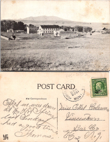 MT, Hunters Hot Springs - 1909 postcard - 2k0269