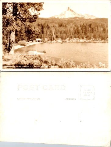 OR, Diamond Lake, Mt Thielsen - house - EDDY RPPC - 2k0383