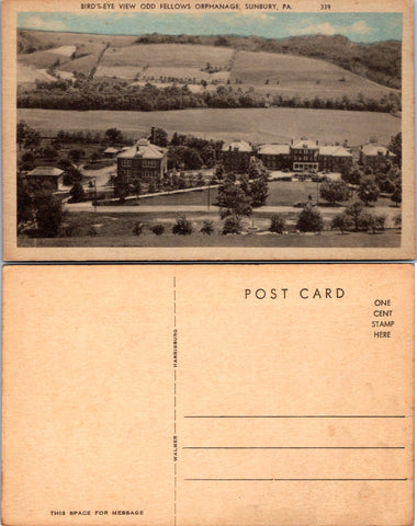 PA, Sunbury - Odd Fellows Orphanage - Walmer postcard - 2k0426