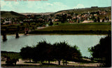 PA, BLOOMSBURG - Susquehanna River, bridge, town - 1908 postcard - 2k0513