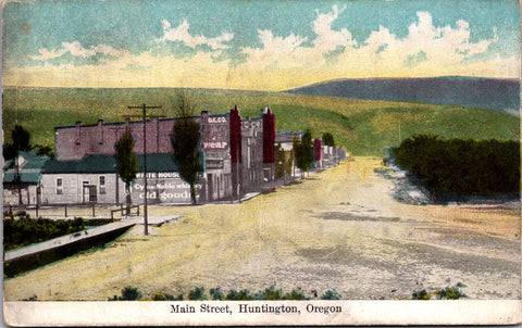 OR, HUNTINGTON - Main St, Cyrus Noble Whiskey, signs (original SOLD) 2k0765
