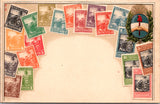 Stamps postcard - ARGENTINA embossed Stamp card - 2k0986